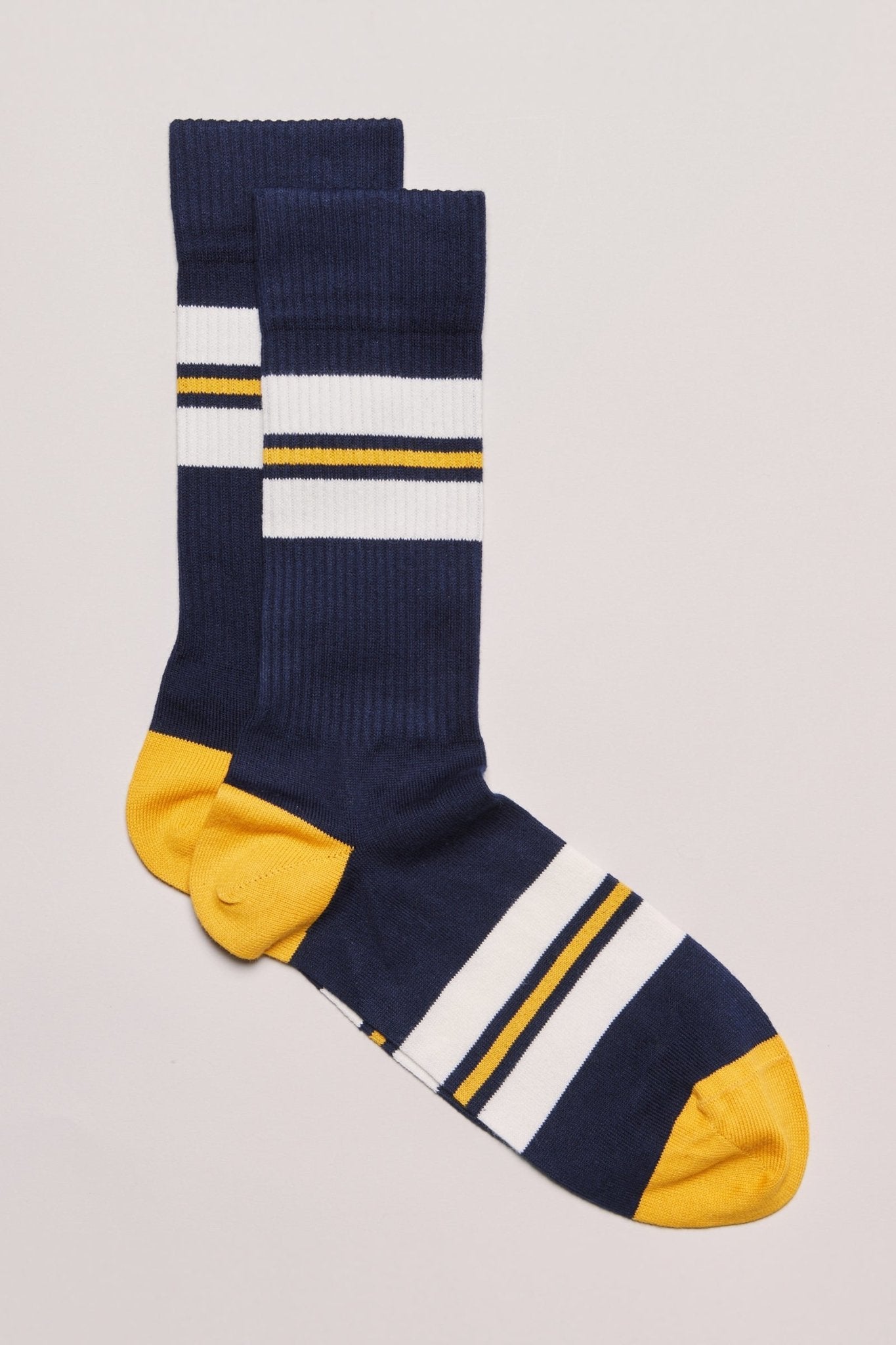 Chaussettes rayées en coton egyptien