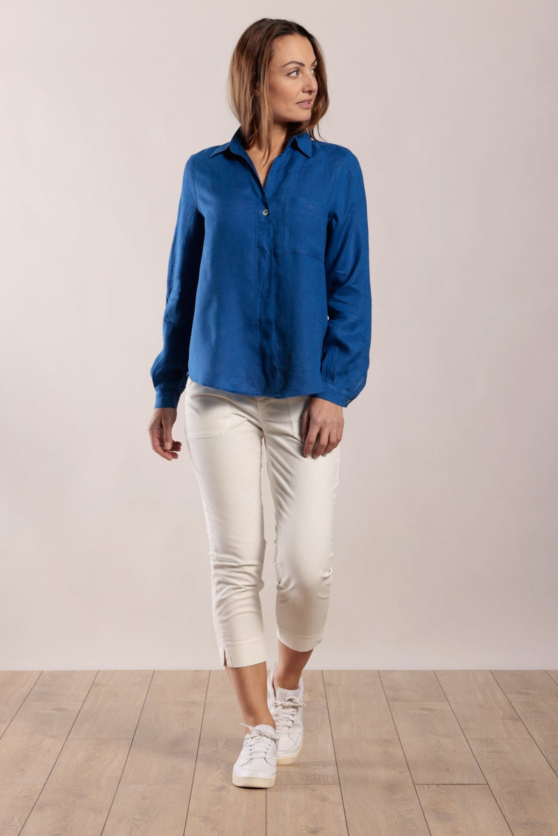 Chemise en lin esprit vareuse