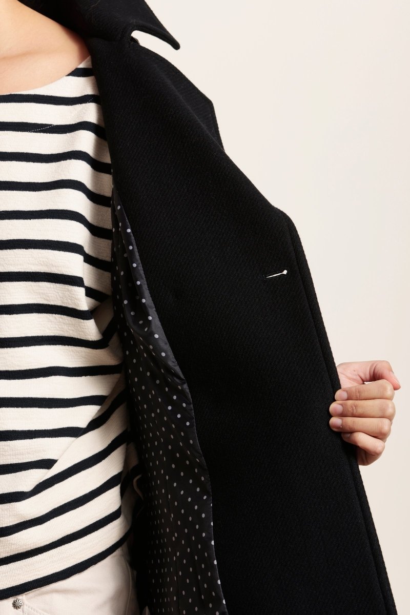 Caban bleu marine en laine - Mat de Misaine