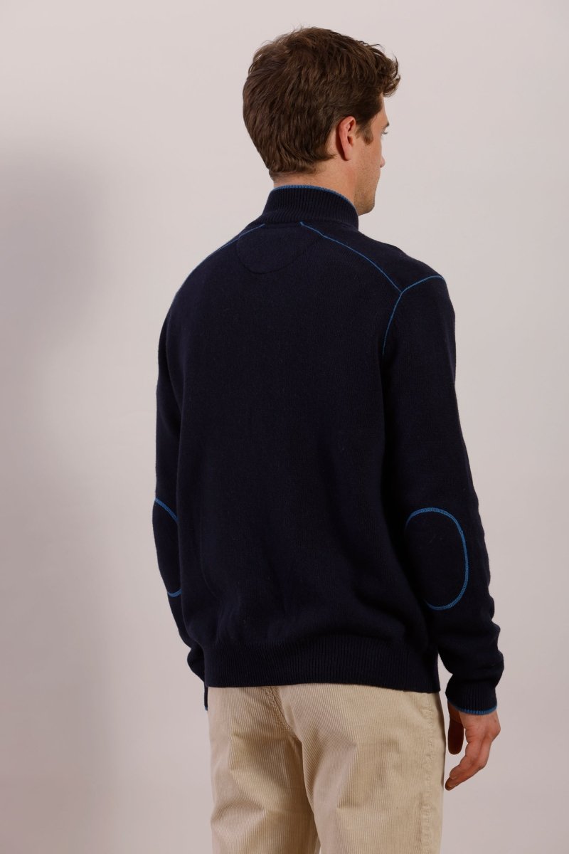 Cardigan zippé avec coudières - Mat de Misaine