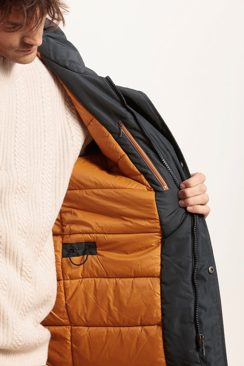 Parka courte avec doublure matelassée écoresponsable