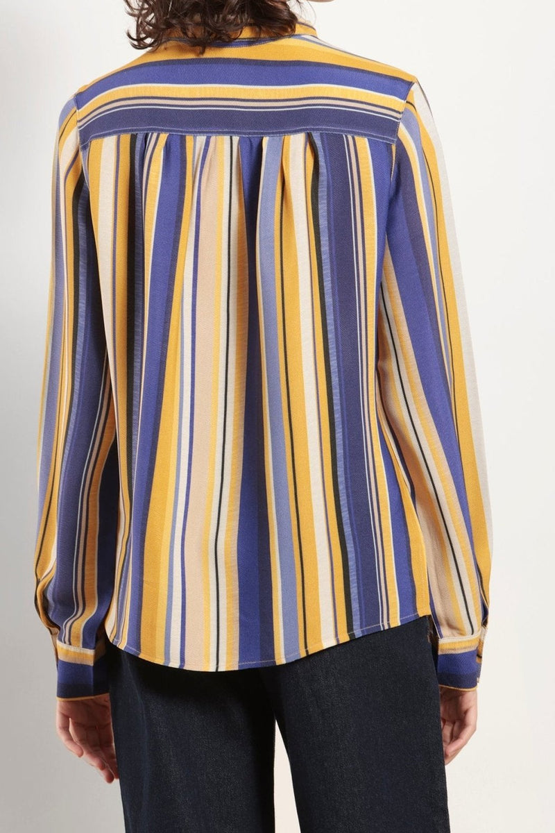 Chemise rayures bayadères en viscose