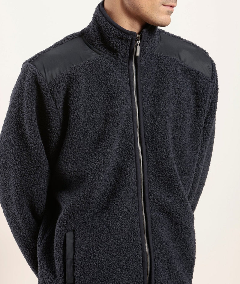 Blouson en sherpa moutonné