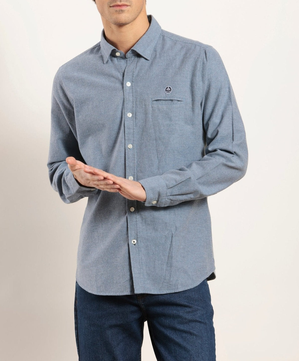 Chemise large en flanelle