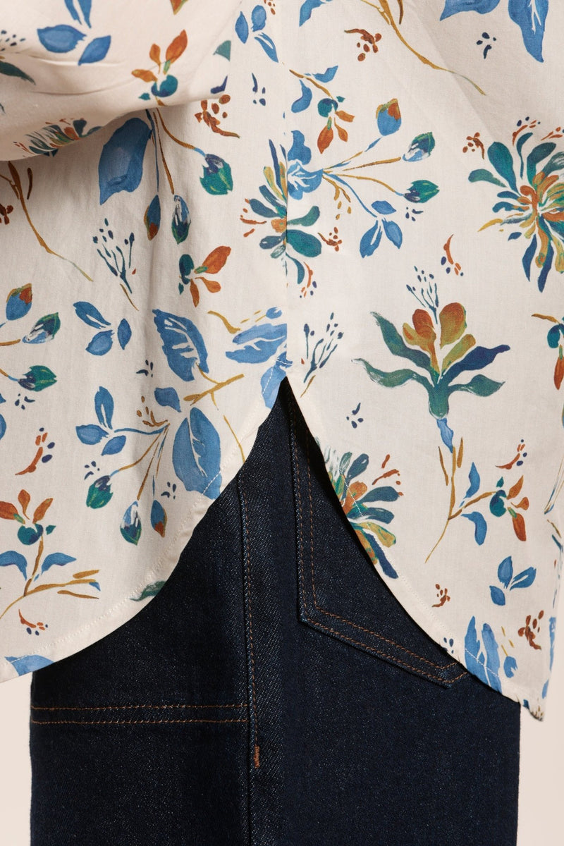 Chemise liquette en coton imprimé