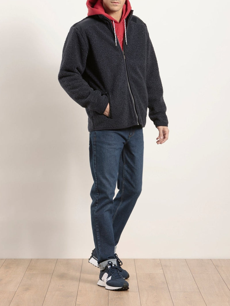 Blouson en sherpa moutonné