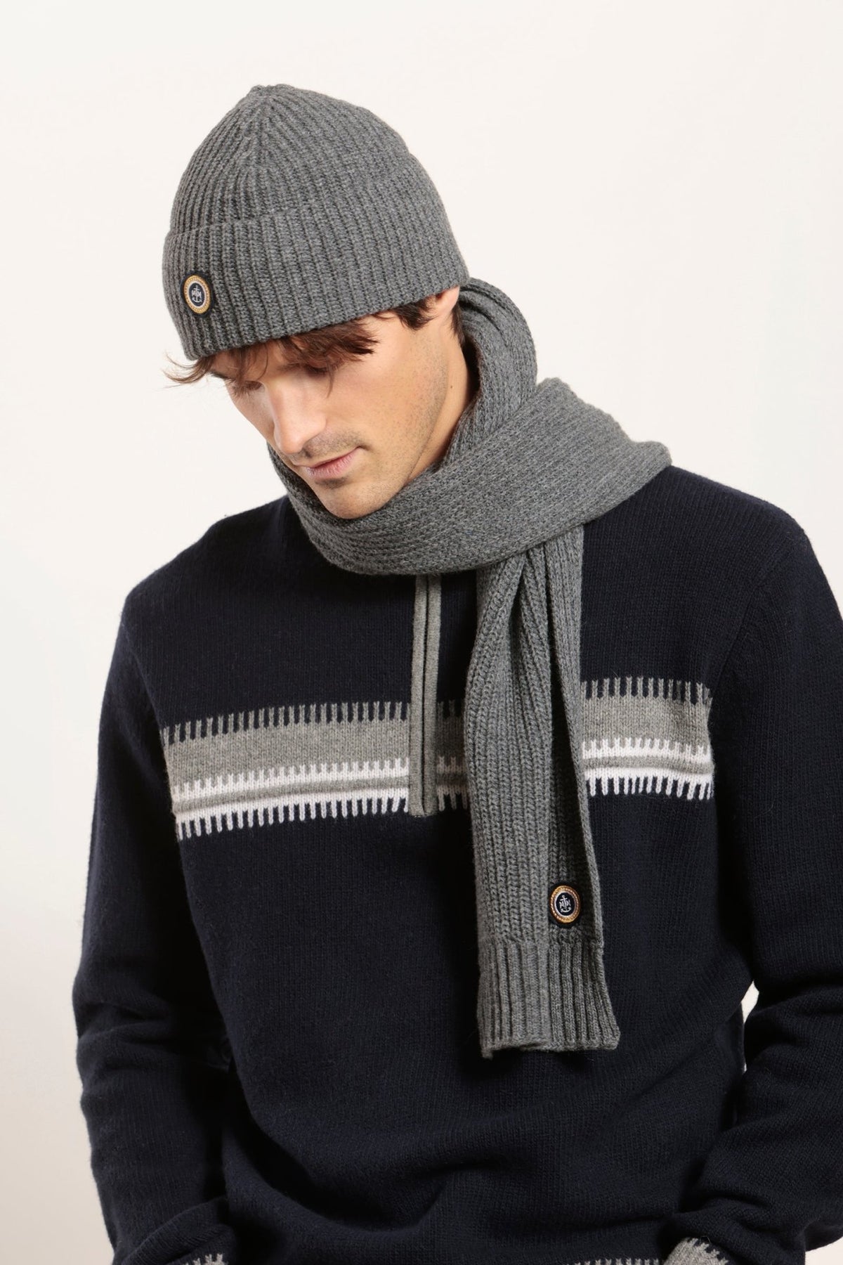 Echarpe grosse maille en laine