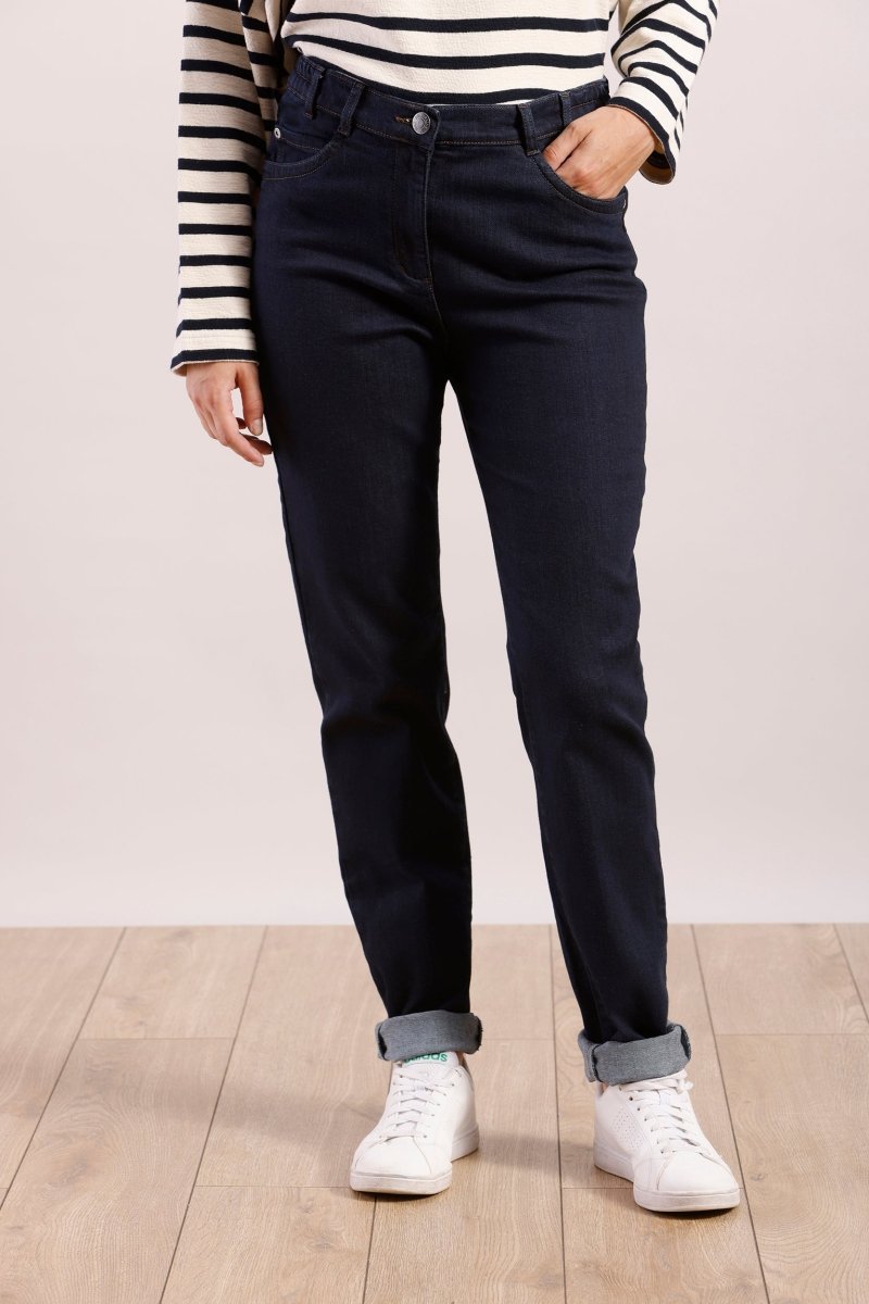 Jean droit taille élastiquée écoresponsable - Mat de Misaine