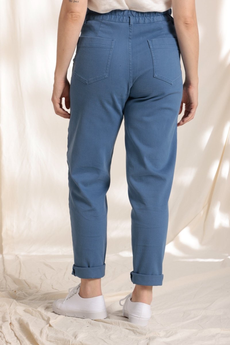 Pantalon taille élastiquée en denim - Mat de Misaine