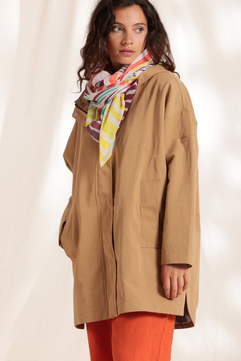 Parka oversize déperlante en coton/lin - Mat de Misaine