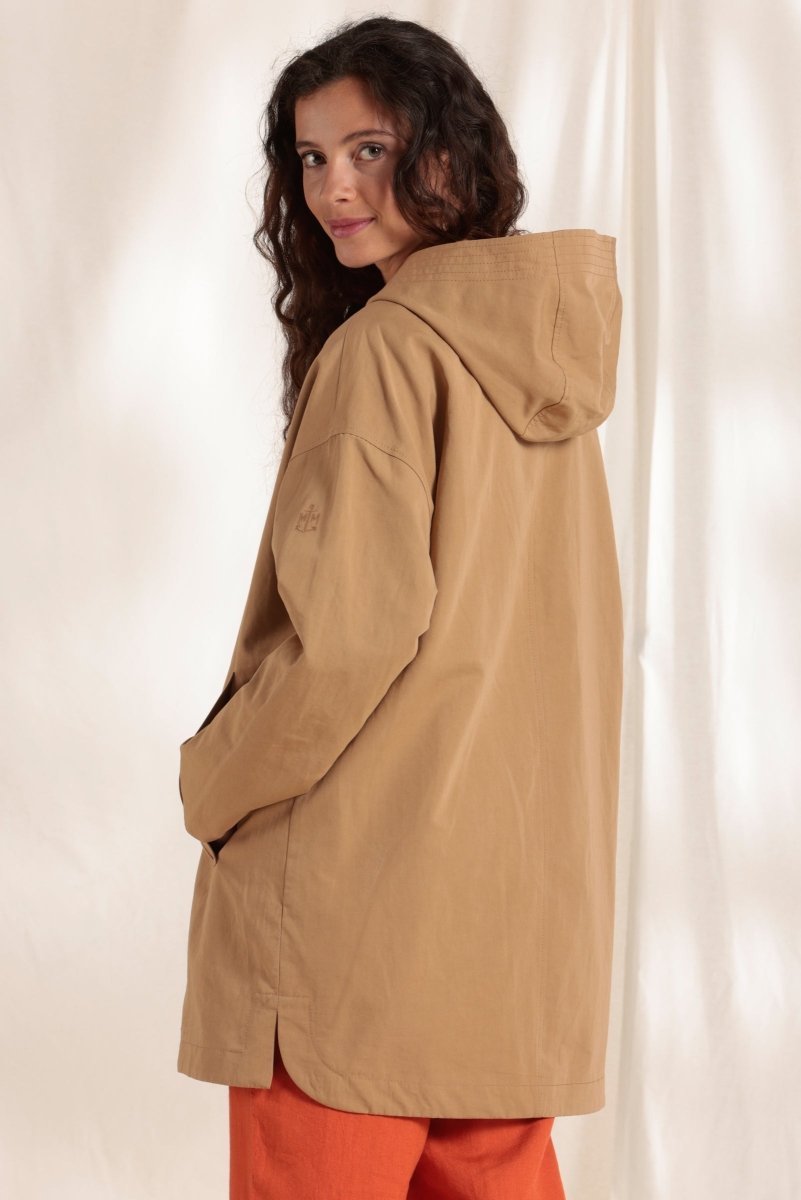 Parka oversize déperlante en coton/lin - Mat de Misaine