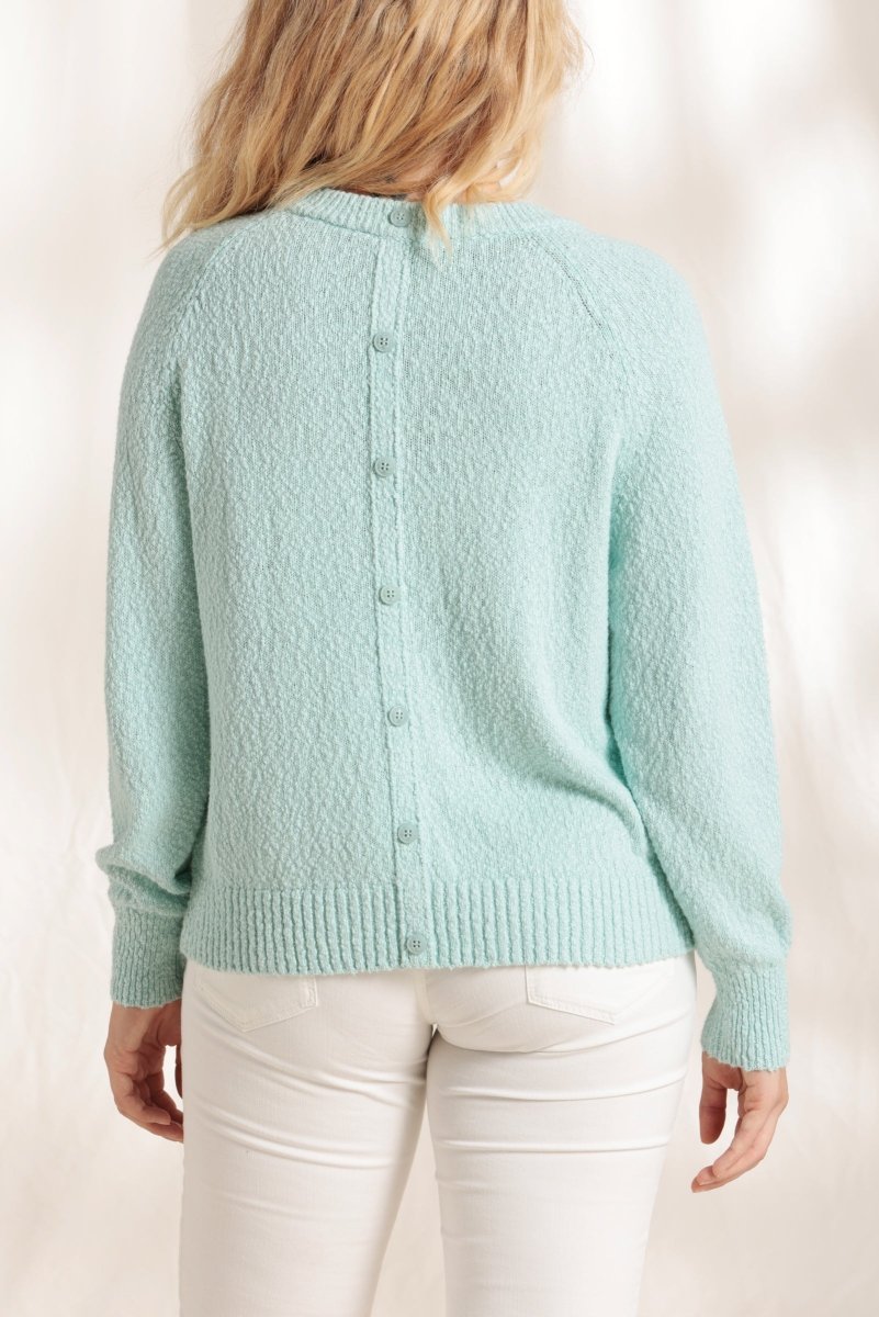 Pull avec dos boutonné en coton bio - Mat de Misaine