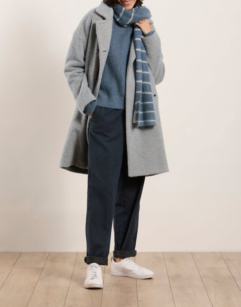 Pull avec dos boutonné en mohair - Mat de Misaine