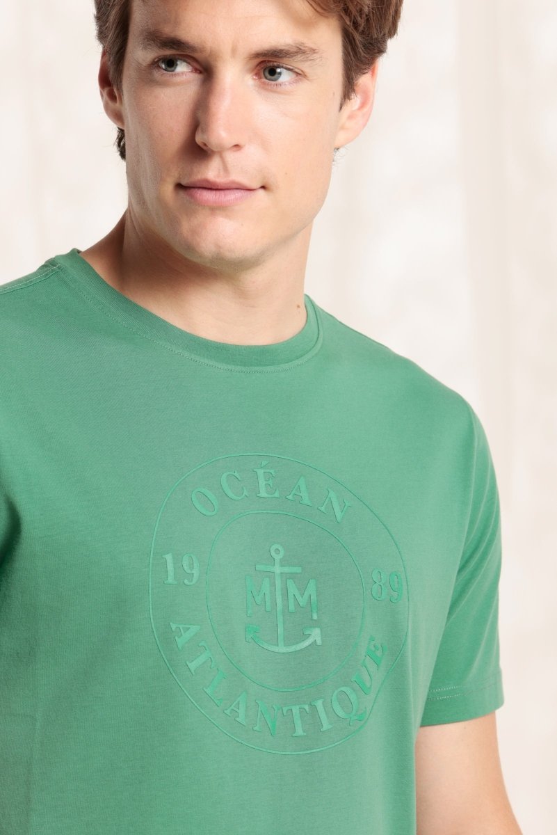 Tshirt avec logo imprimé en coton bio - Mat de Misaine