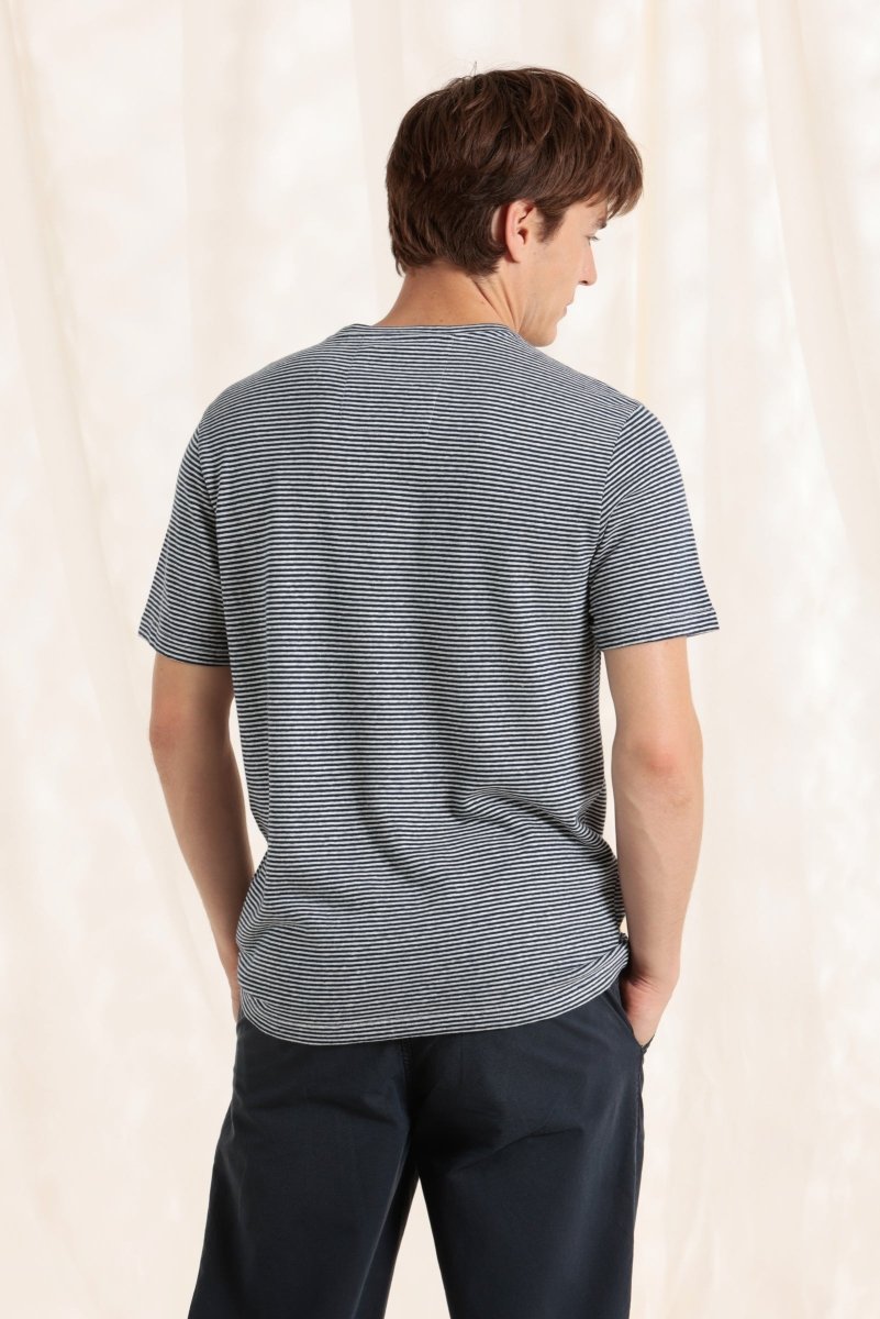 Tshirt rayé en coton/lin - Mat de Misaine