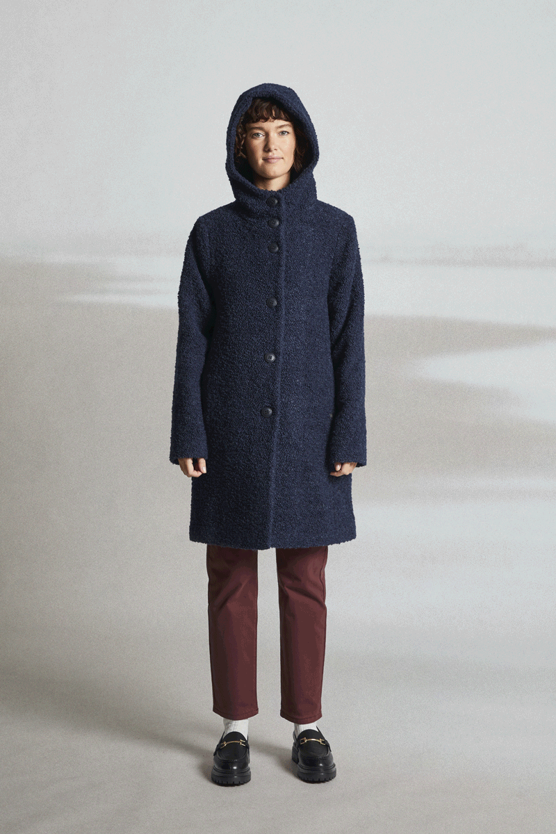 Manteau mi-long à capuche FRISQUET