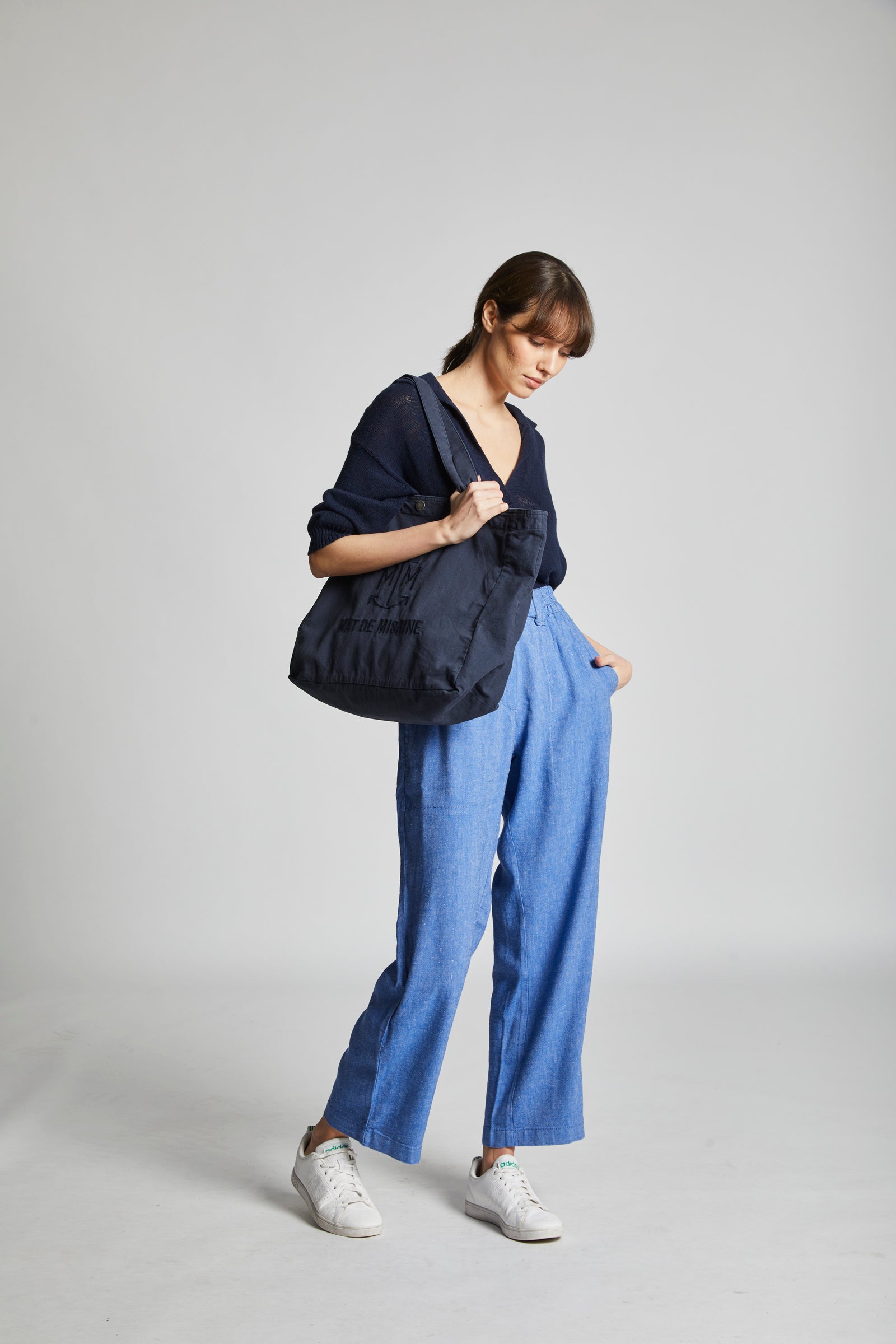 Sac cabas coton avec broderie