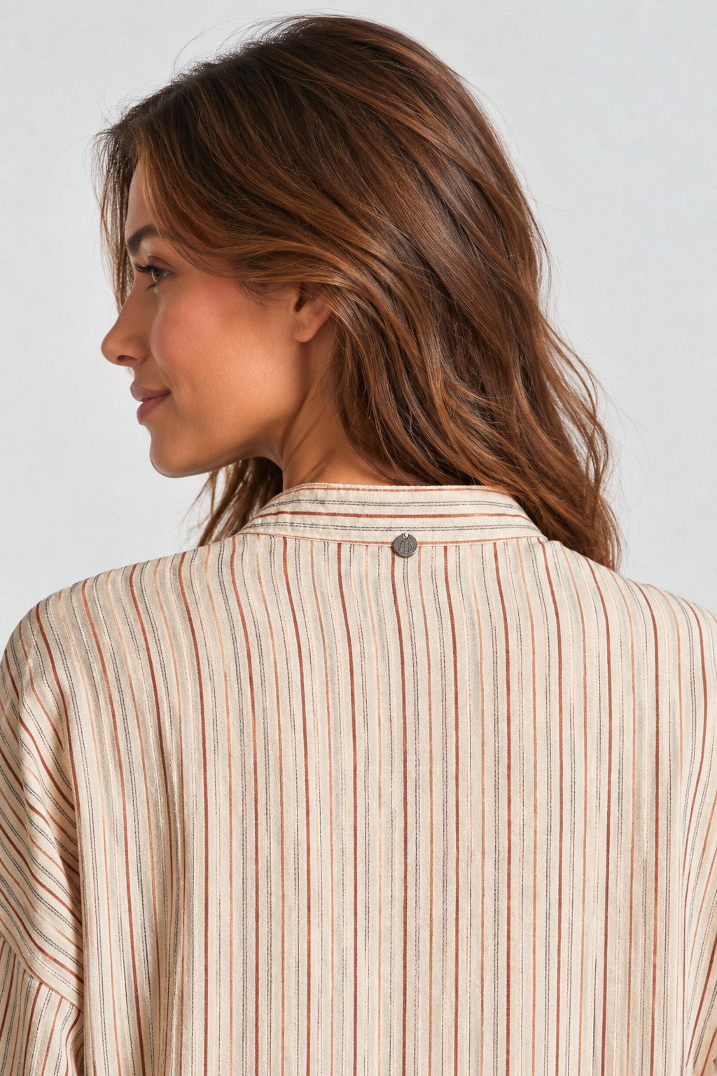 CADENE collarless shirt