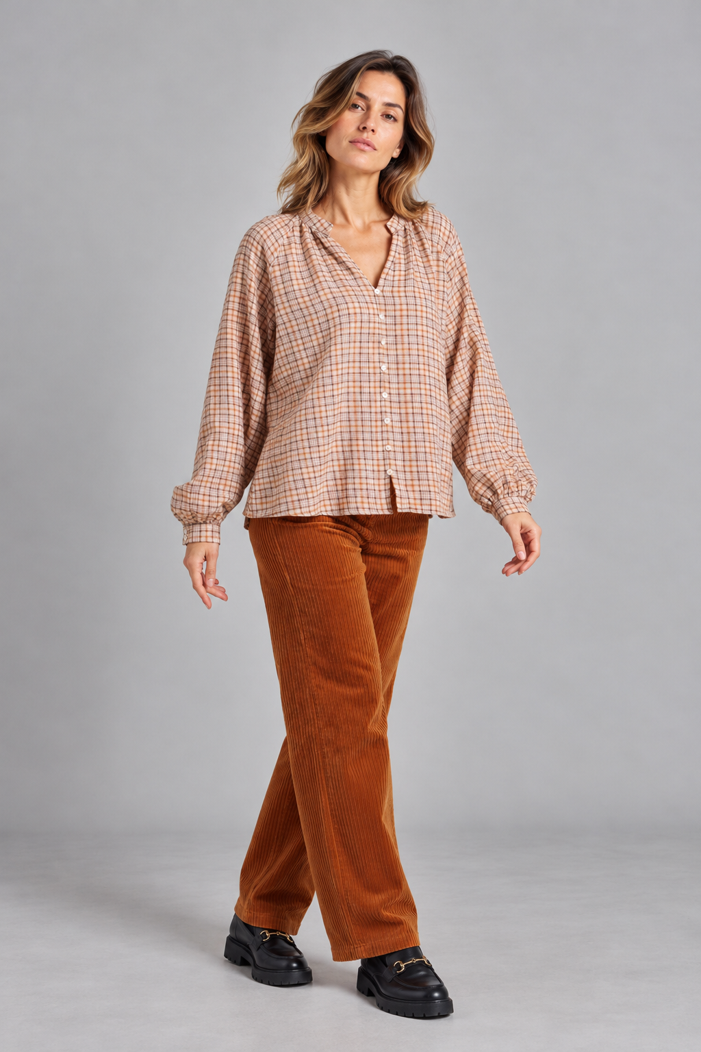 Blouse à carreaux CALGARY