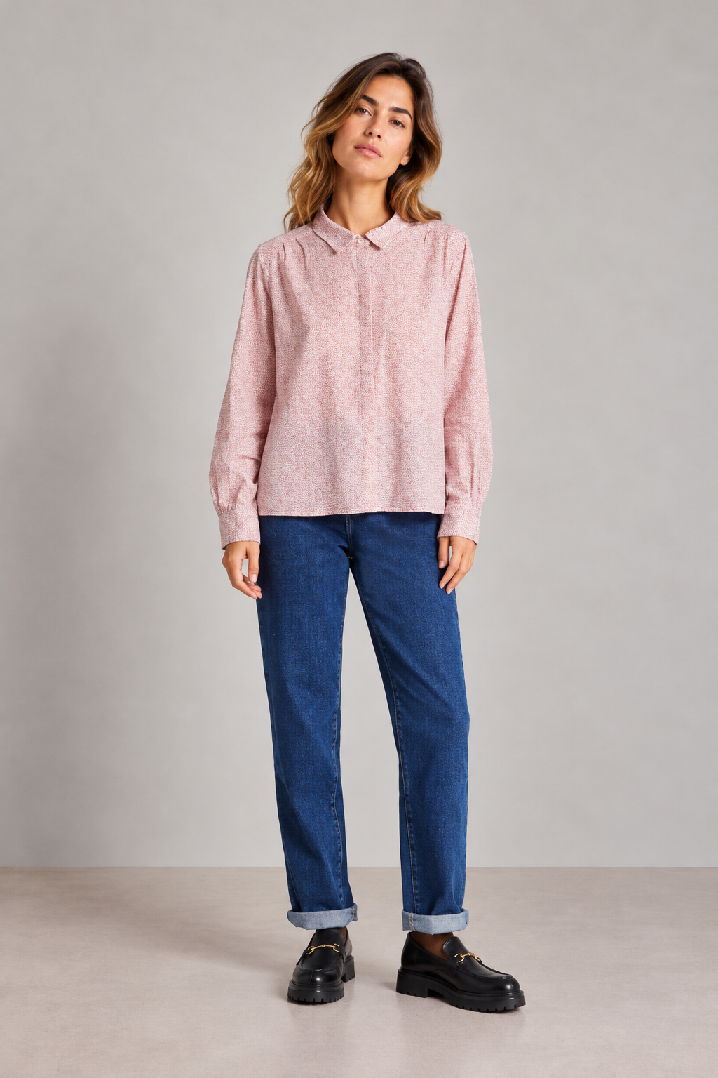 Chemise imprimé bruyère CAMBO