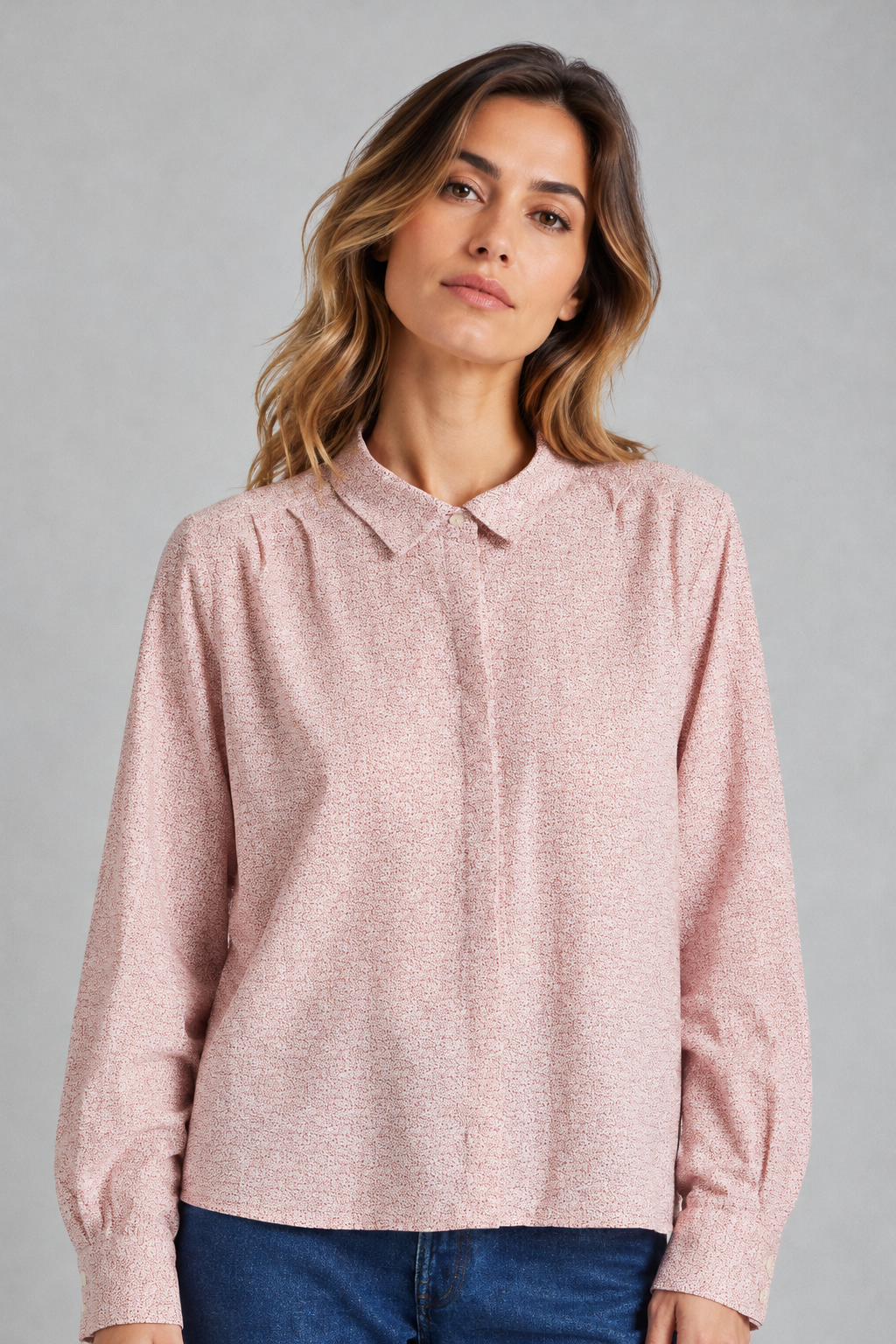 Chemise imprimé bruyère CAMBO