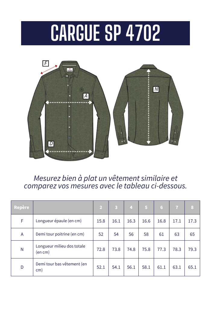 Chemise en flanelle CARGUE