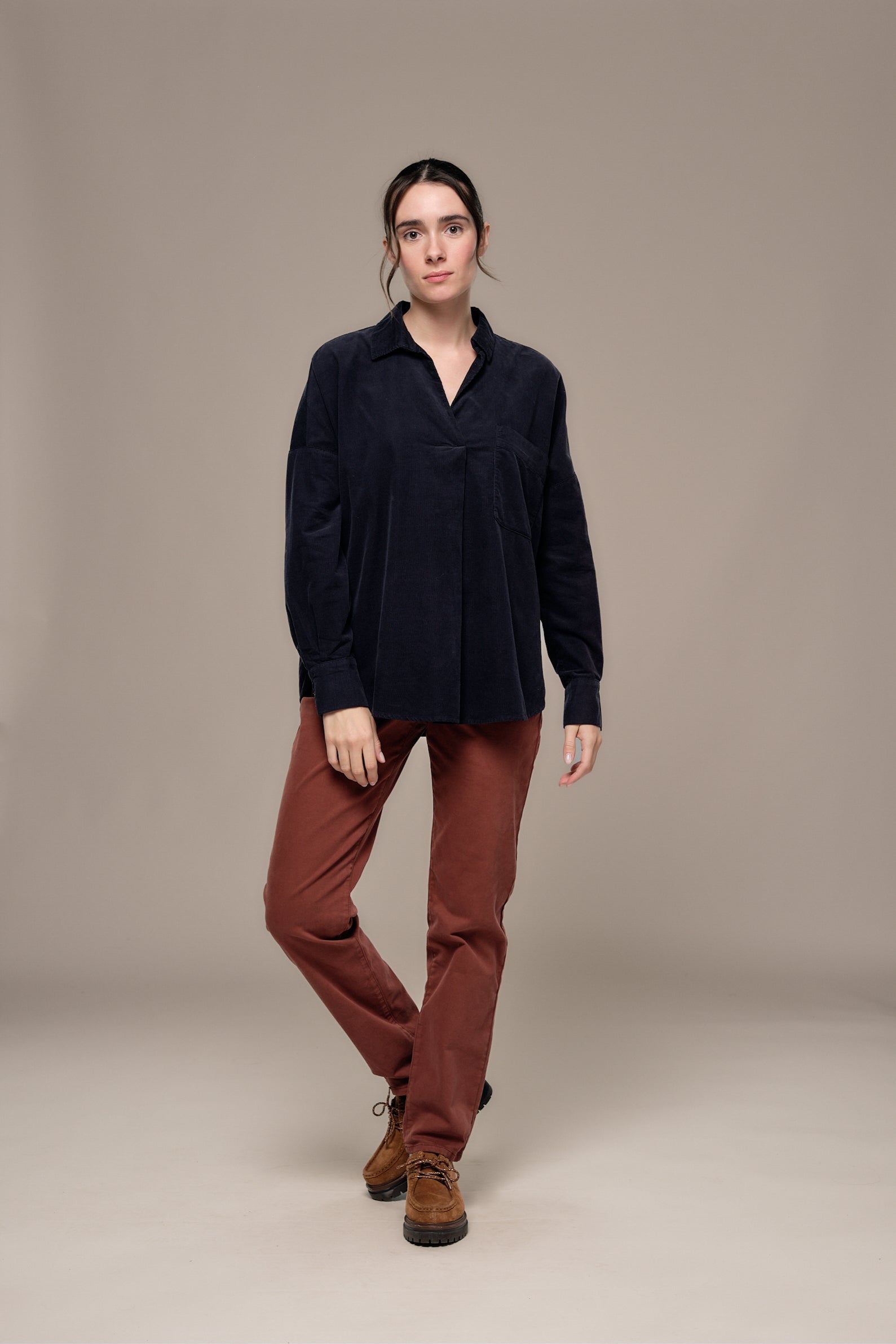 Chemise en velours CLARAN