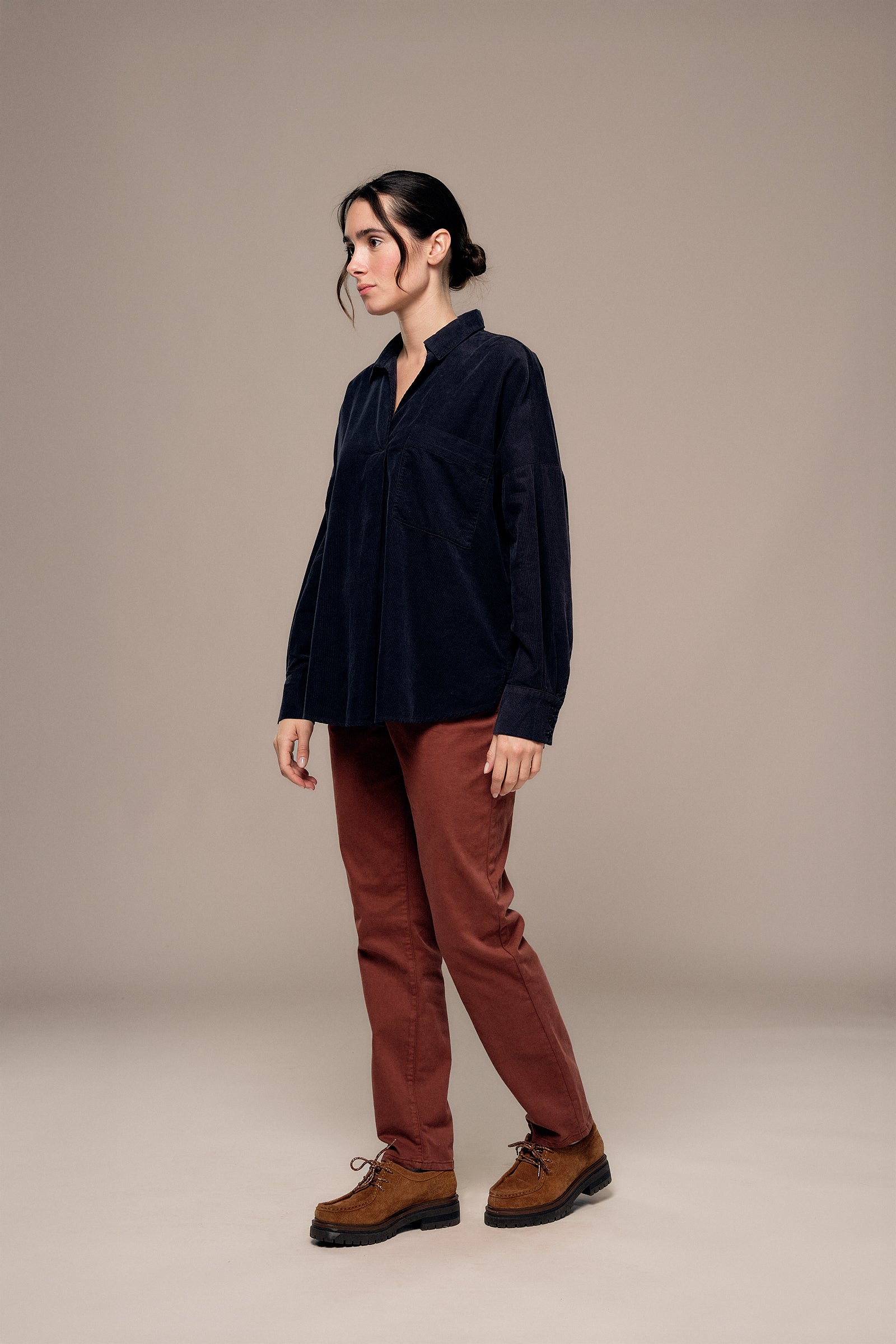 Chemise en velours CLARAN