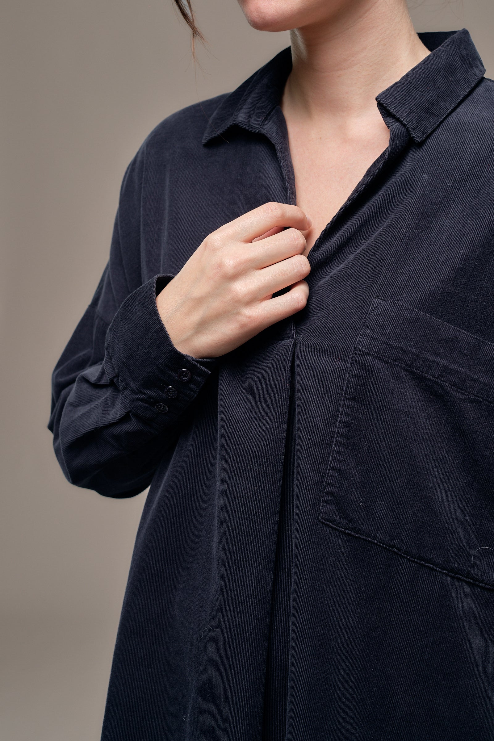 Chemise en velours CLARAN