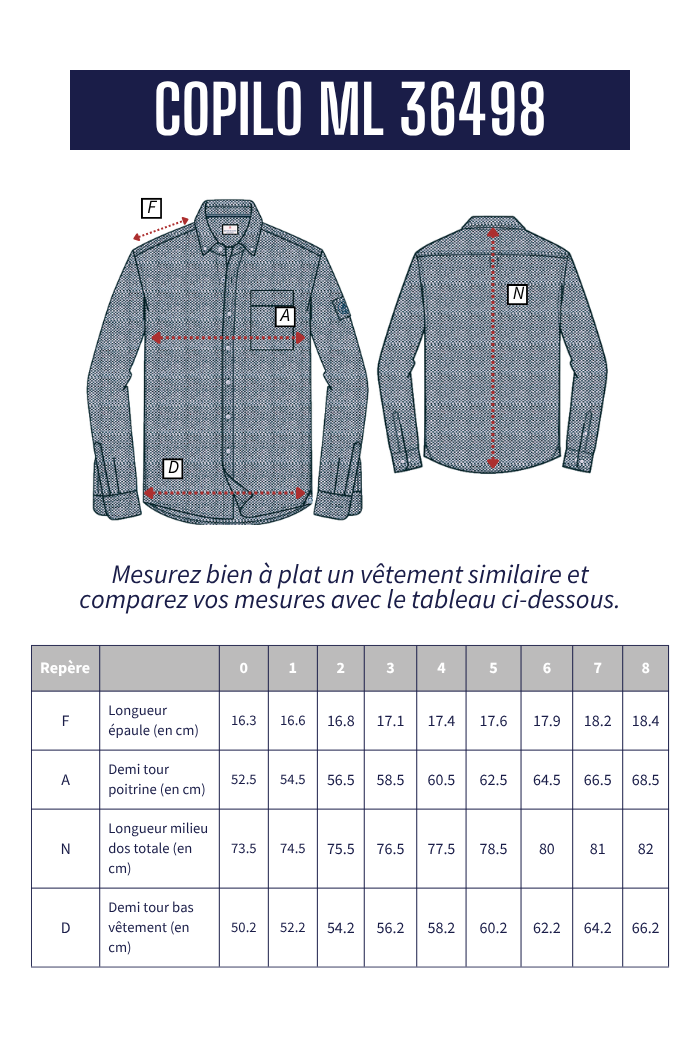 Chemise en Oxford COPILO