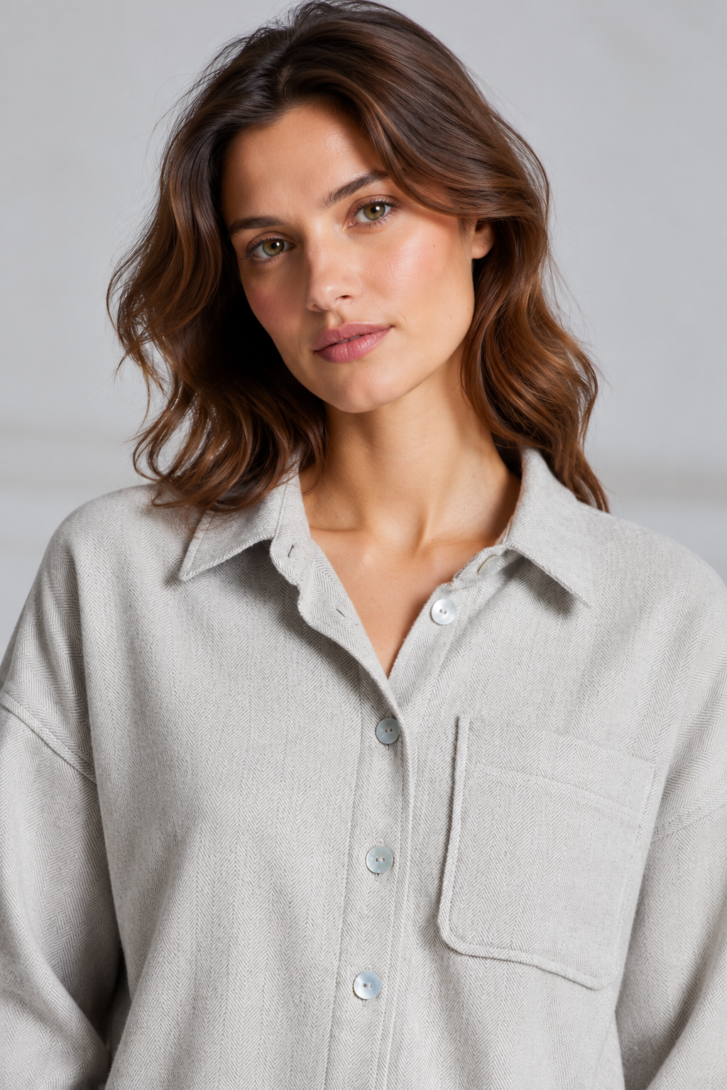 Chemise courte en coton CORVETTE
