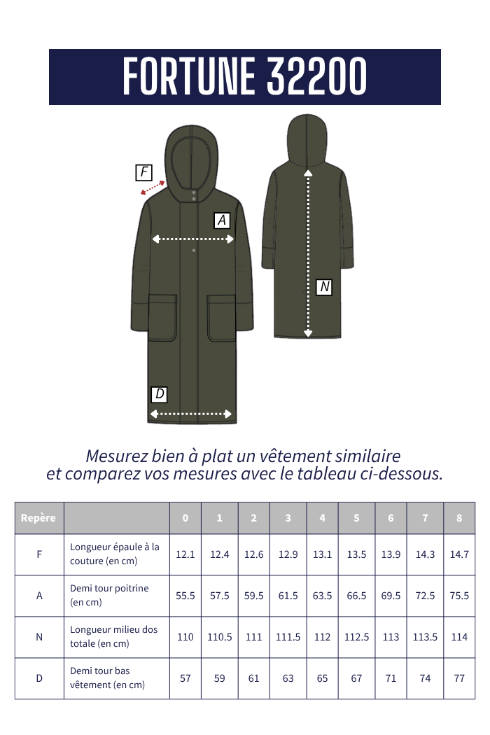 Manteau long à capuche FORTUNE