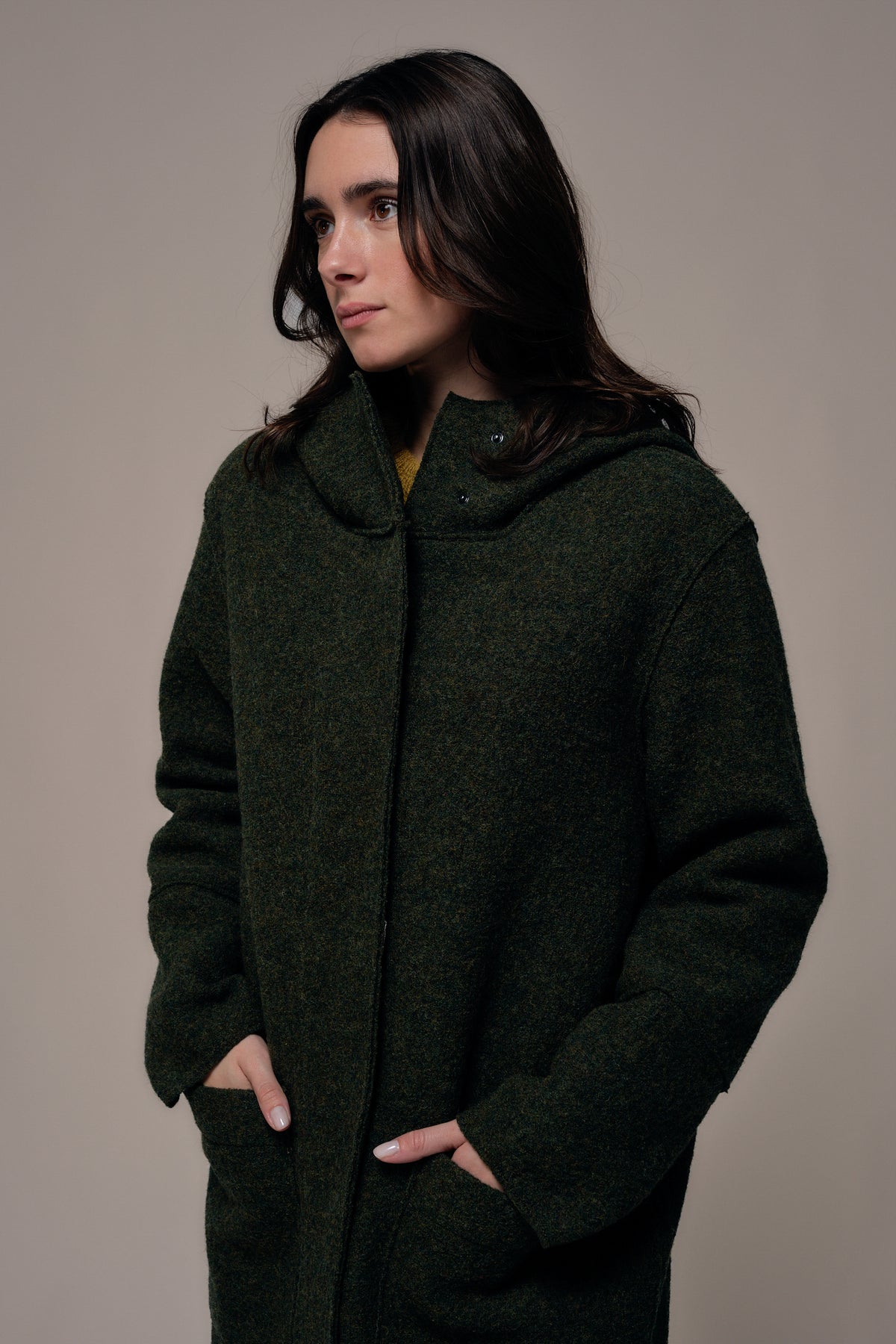 Manteau long à capuche FORTUNE
