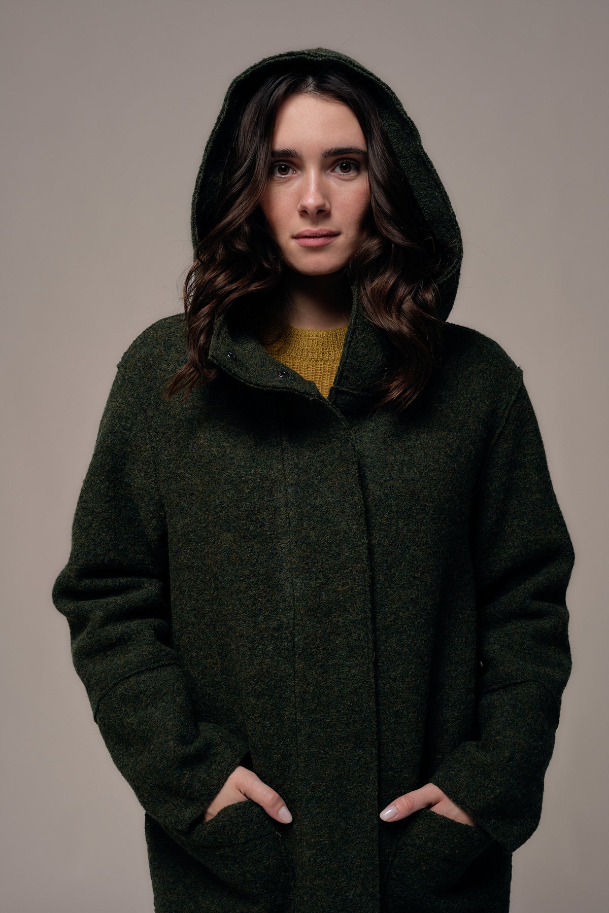 Manteau long à capuche FORTUNE
