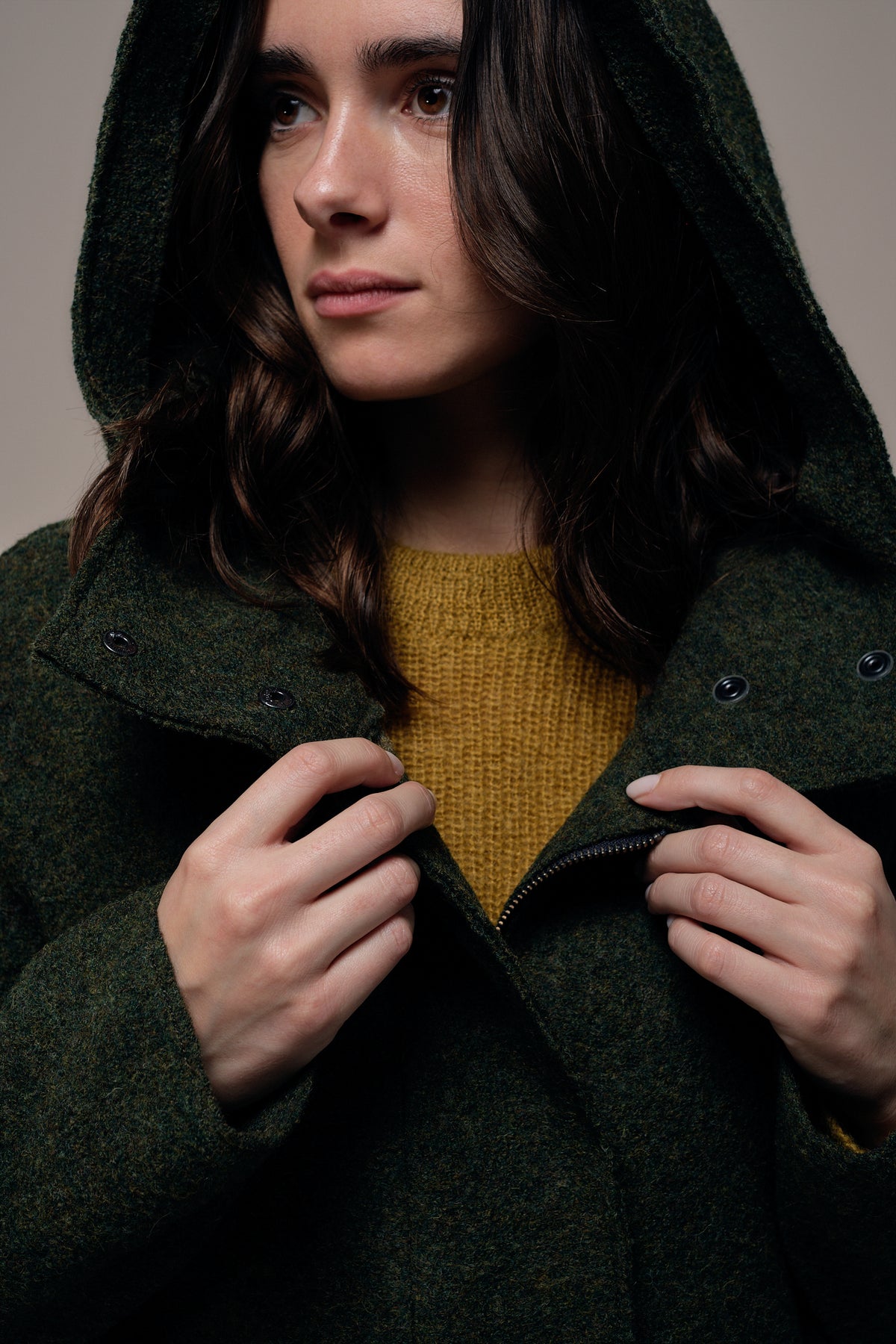 Manteau long à capuche FORTUNE