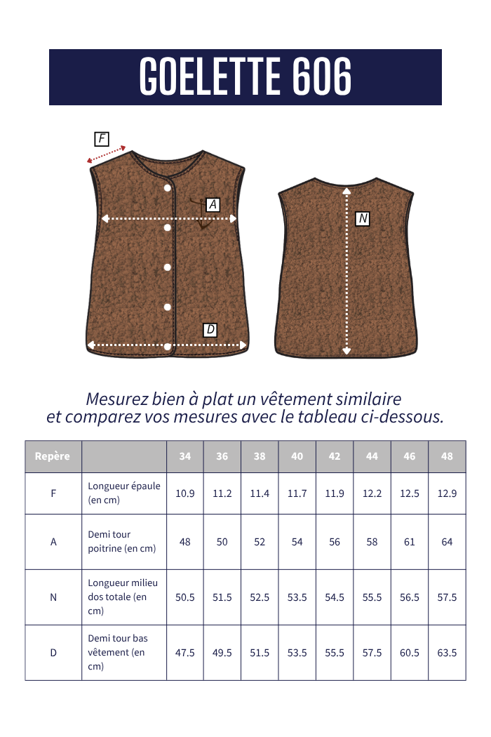Gilet sans manches GOELETTE