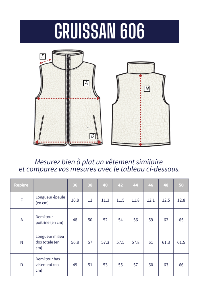 Gilet sans manches GRUISSAN