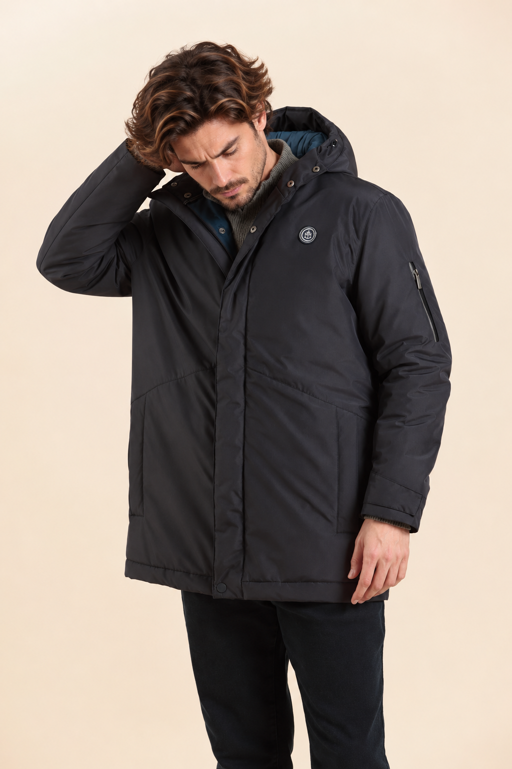 HAQUA water-repellent parka with hood