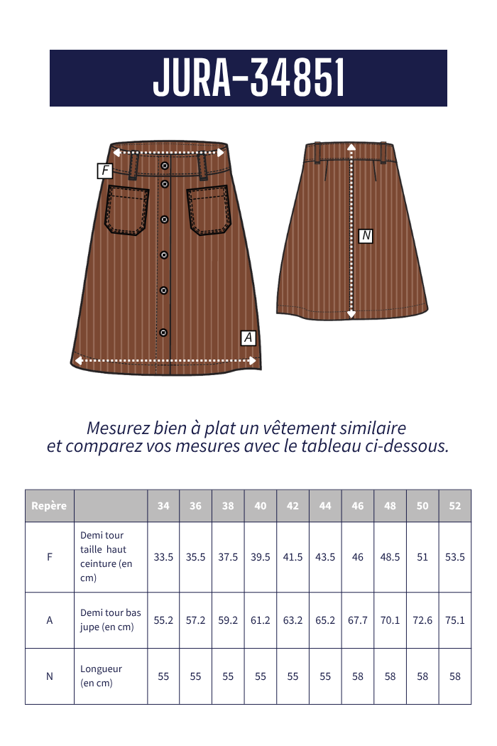 Jupe courte en velours JURA