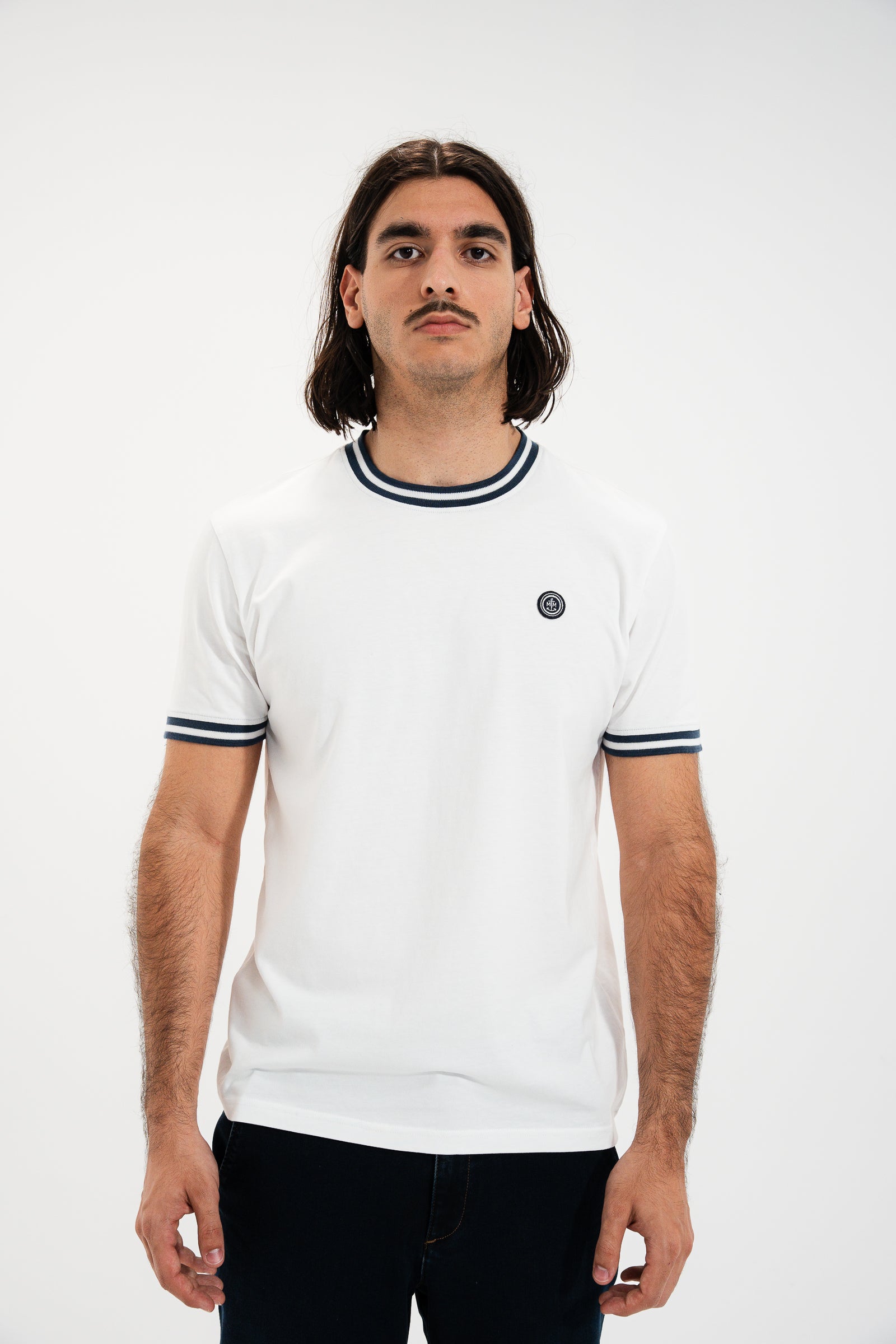 MAYOTTE striped ribbed jersey t-shirt