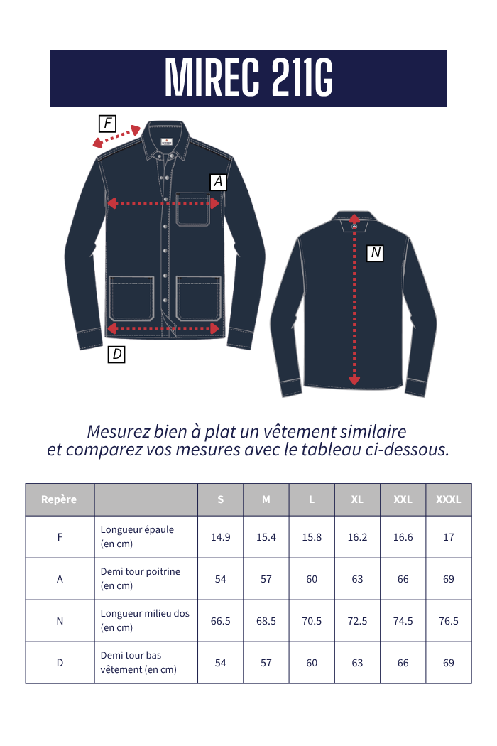 Veste de travail en maille piquée MIREC