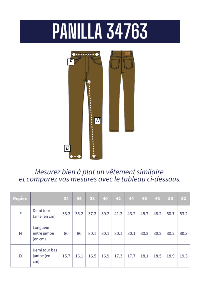 Pantalon droit PANILLA
