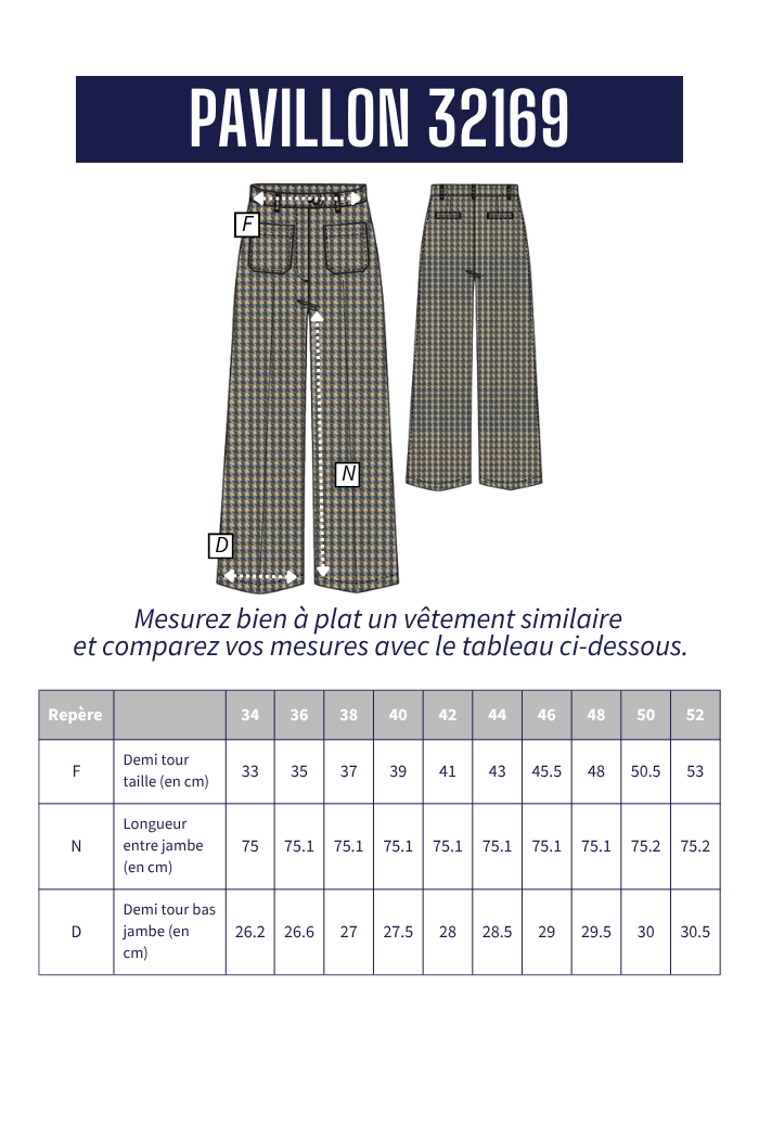 Pantalon pied-de-poule PAVILLON
