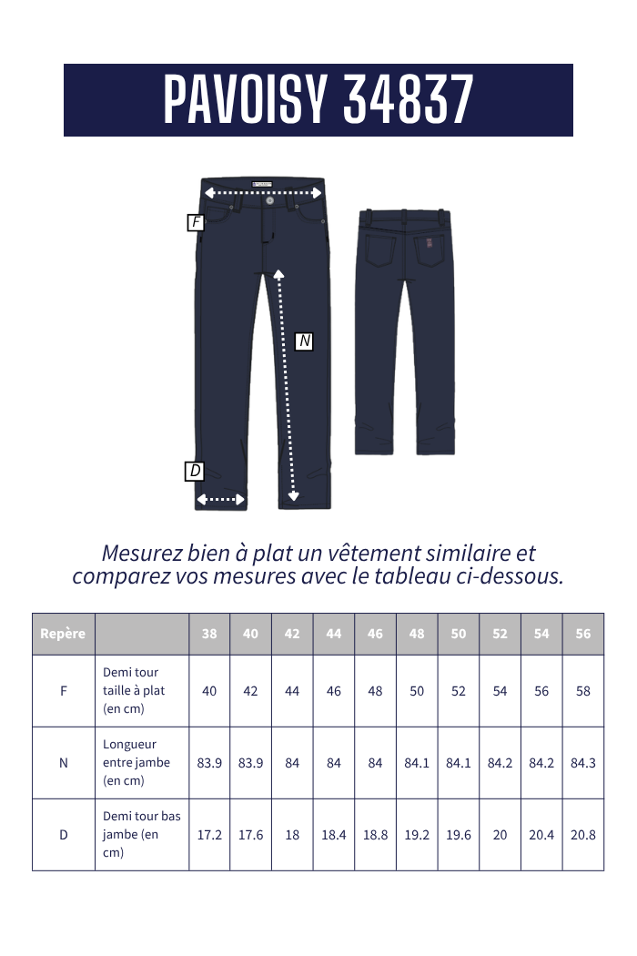 Pantalon 5 Poches PAVOISY