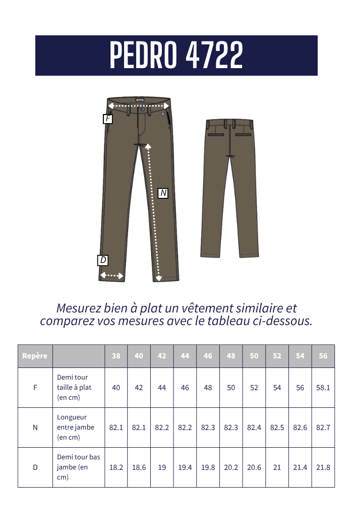 Pantalon droit PEDRO