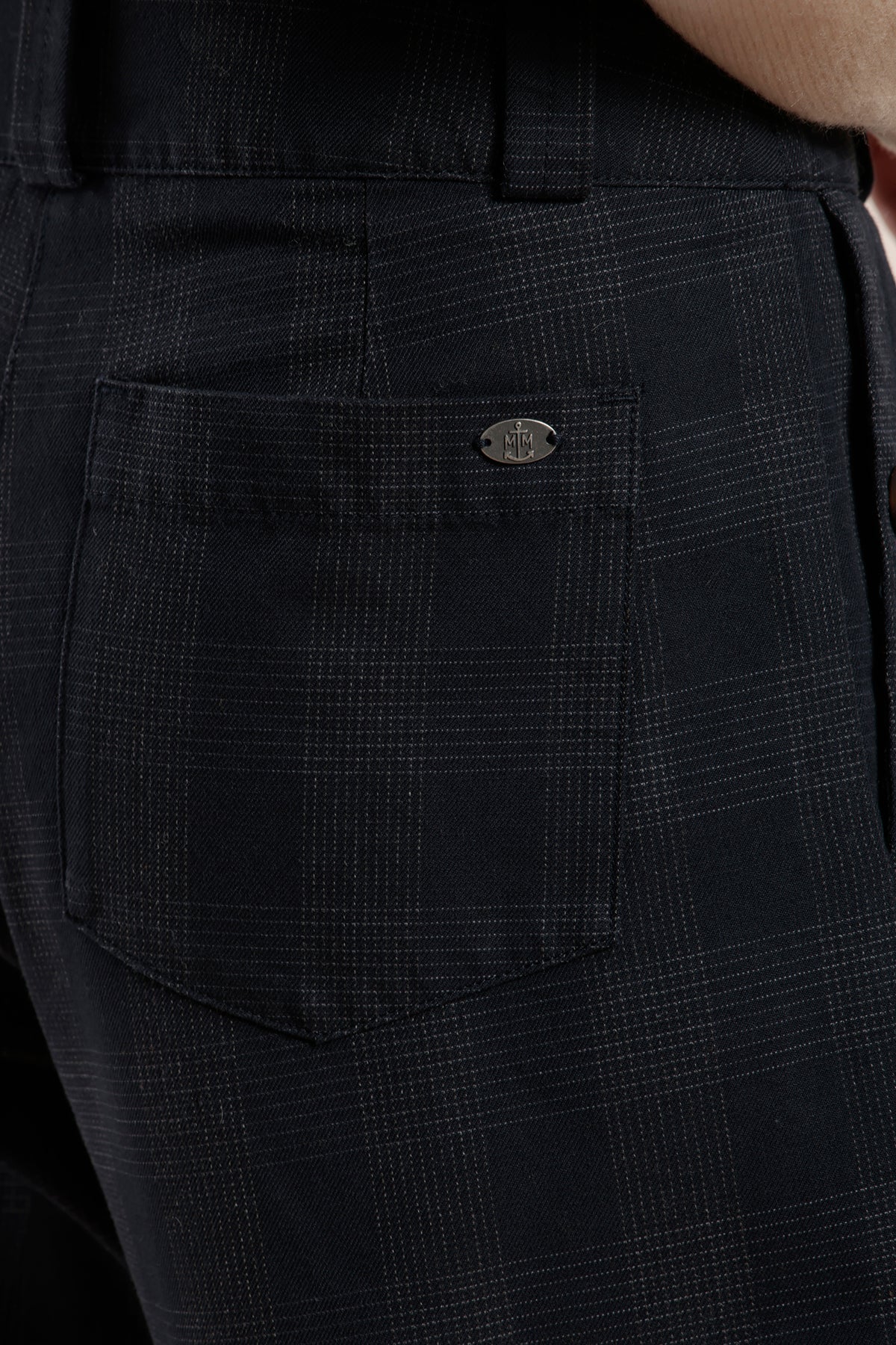 Pantalon large en flanelle à carreaux PIGNON.