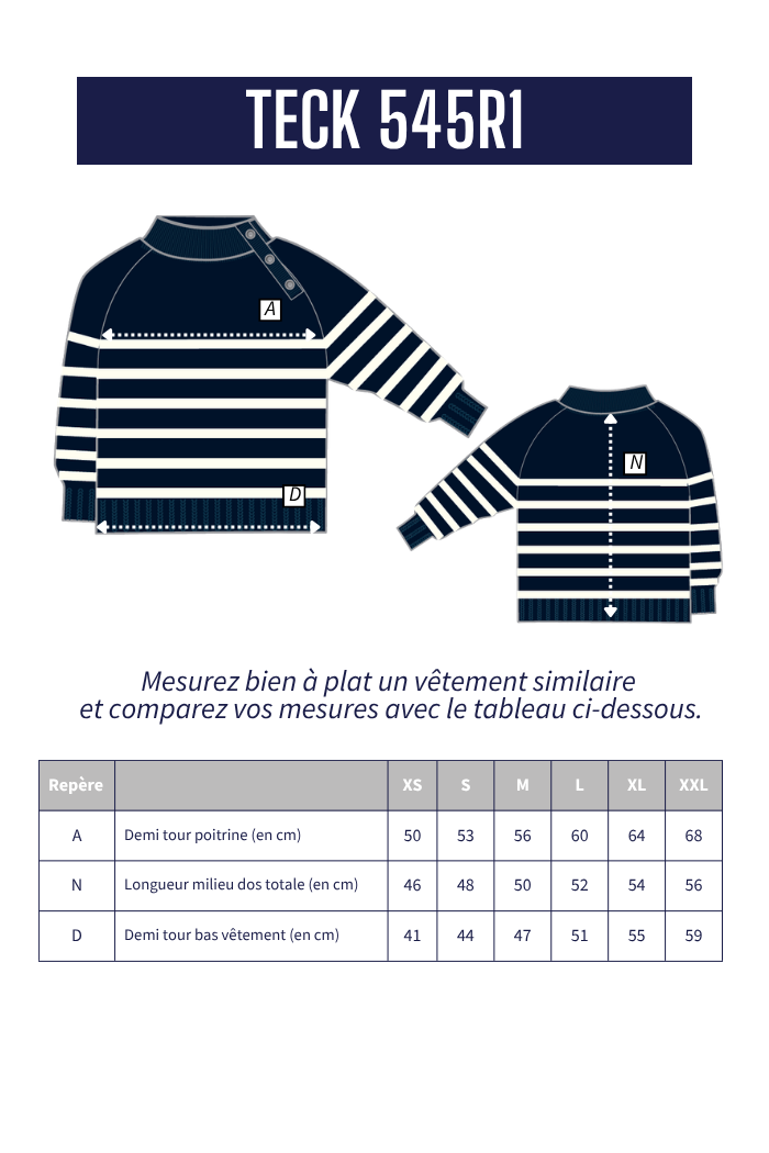 Pull rayé TECK