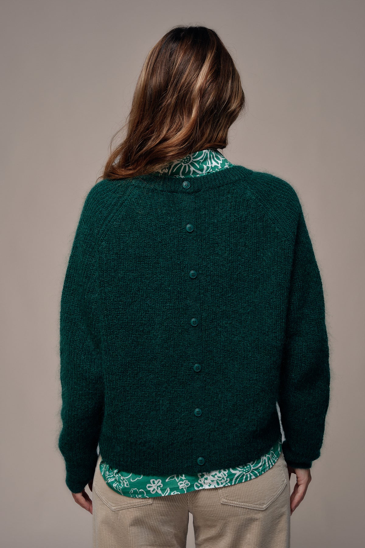 Pull TOPAZO dos boutonné