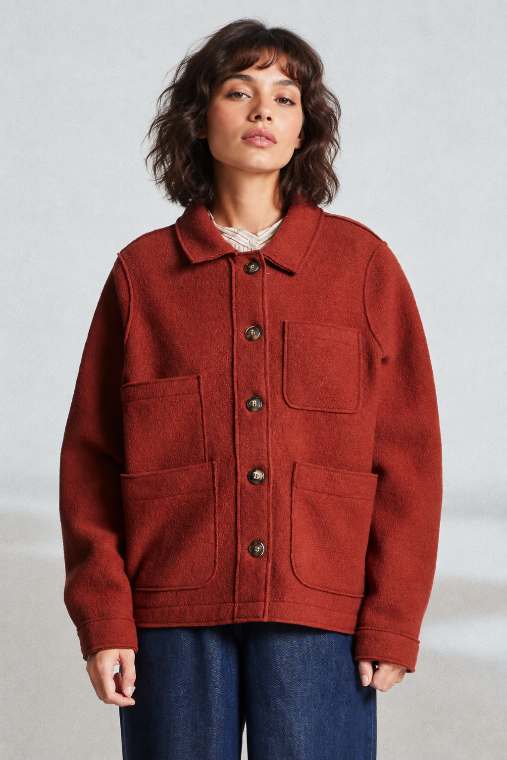 Veste de travail en laine bouillie VERONE