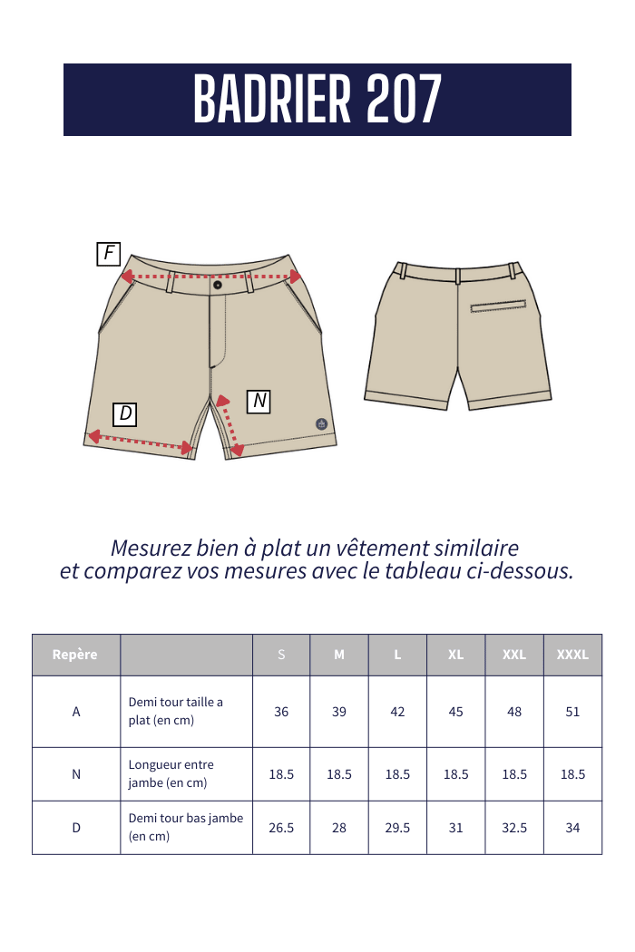 Bermuda BADRIER - Mat de Misaine